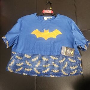 Batgirl Shirt‎ Women Size Small/Medium Blue DC Comics Batman Cosplay NWT